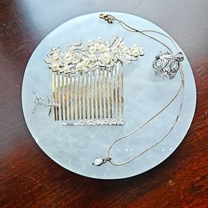 Assorted Silver and Rhinestone Accessories